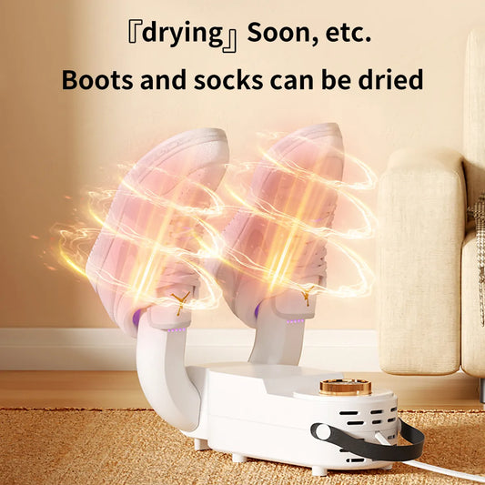 Electric Shoe Dryer Boot Warmer Shoe UV Foot Boot Dryer Eliminate Odor Fast Drying Boot Deodorizer Multifunction Socks Dryer